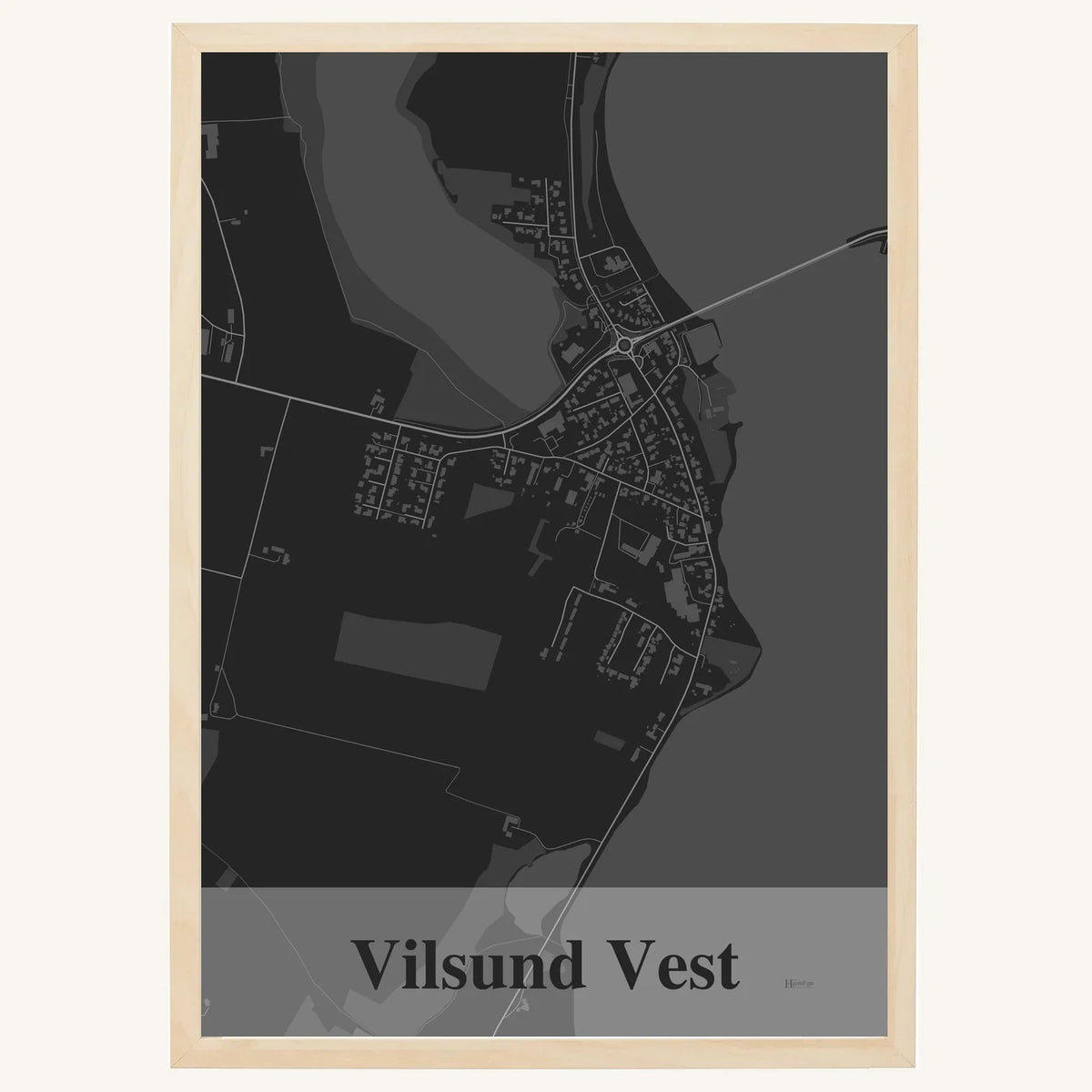 Vilsund Vest plakat – Firkantet 2026 – Mørk grå