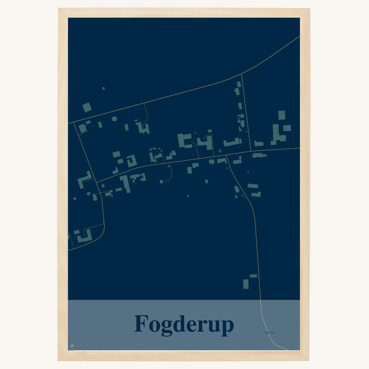 Fogderup plakat – Firkantet 2026 – Mørk blå