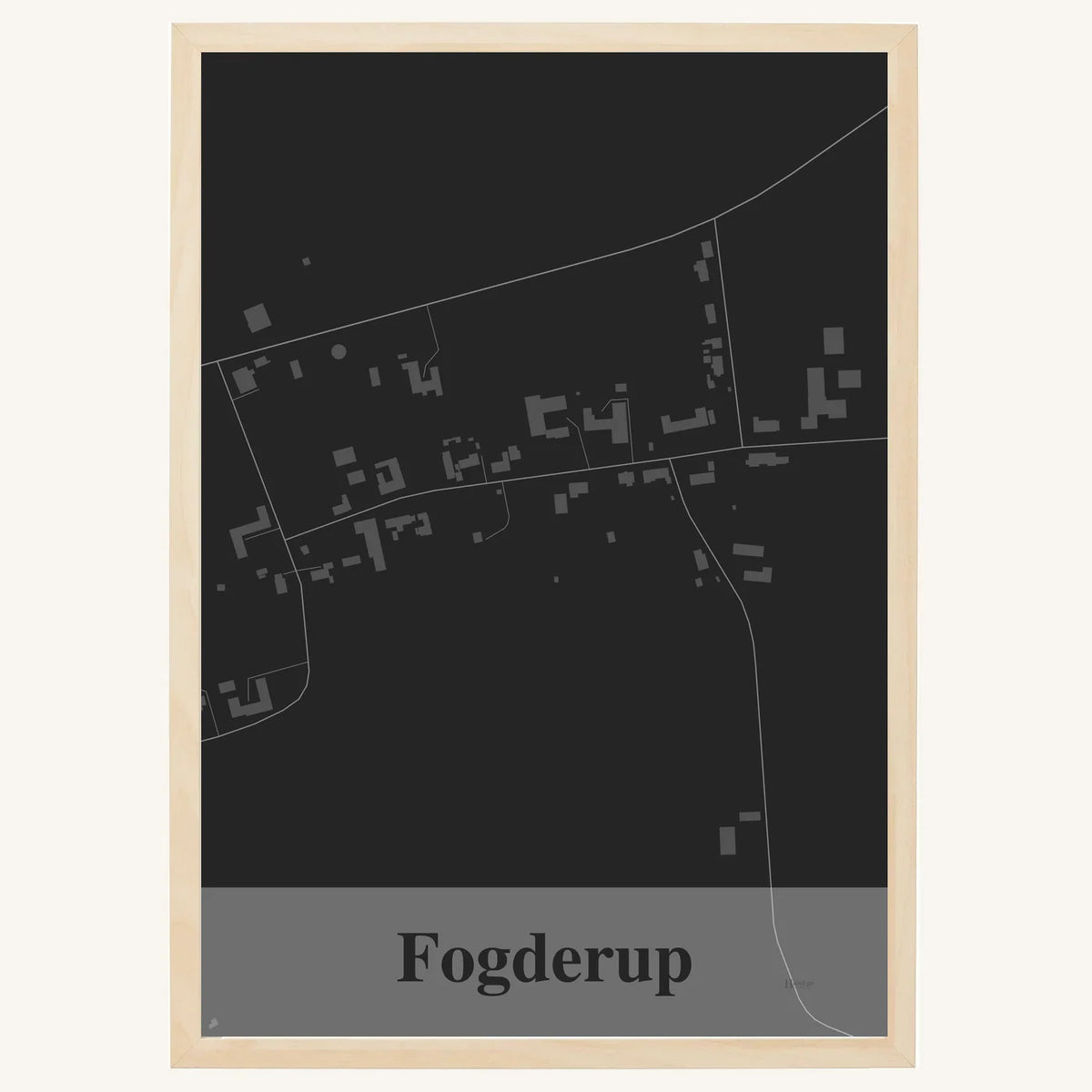 Fogderup plakat – Firkantet 2026 – Mørk grå