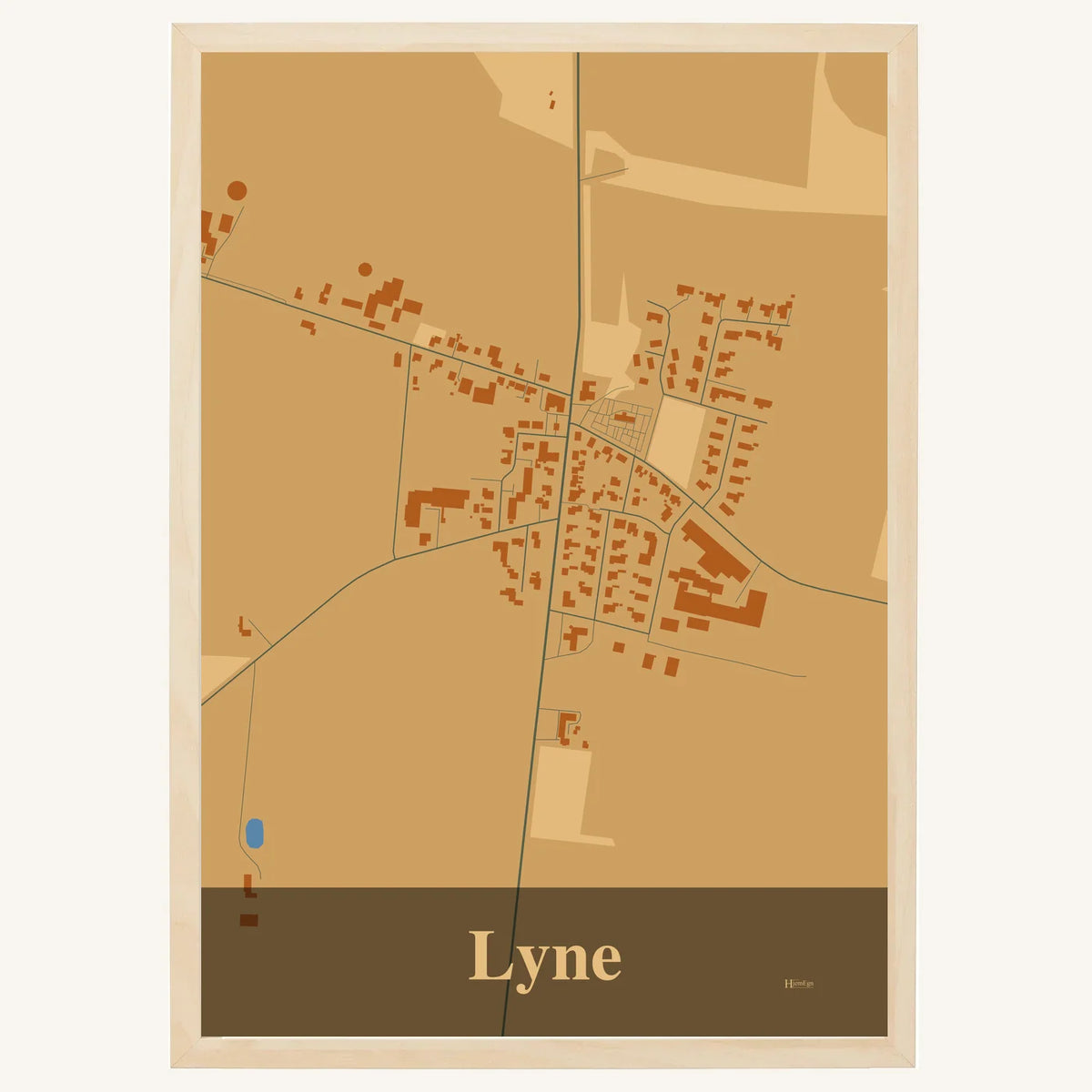 Lyne plakat – Firkantet 2026 – Lys pastel brun