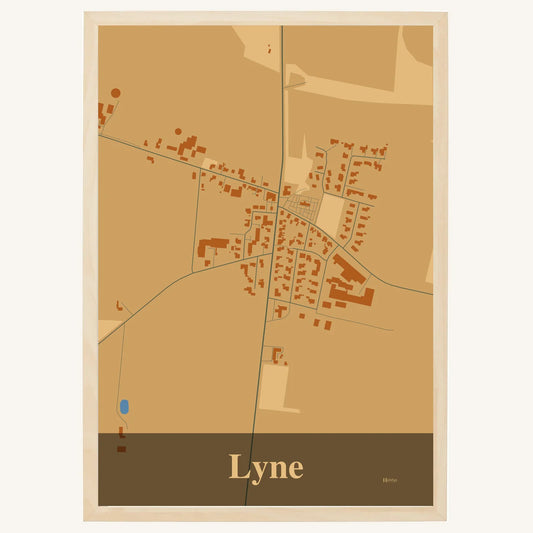Lyne plakat – Firkantet 2026 – Lys pastel brun