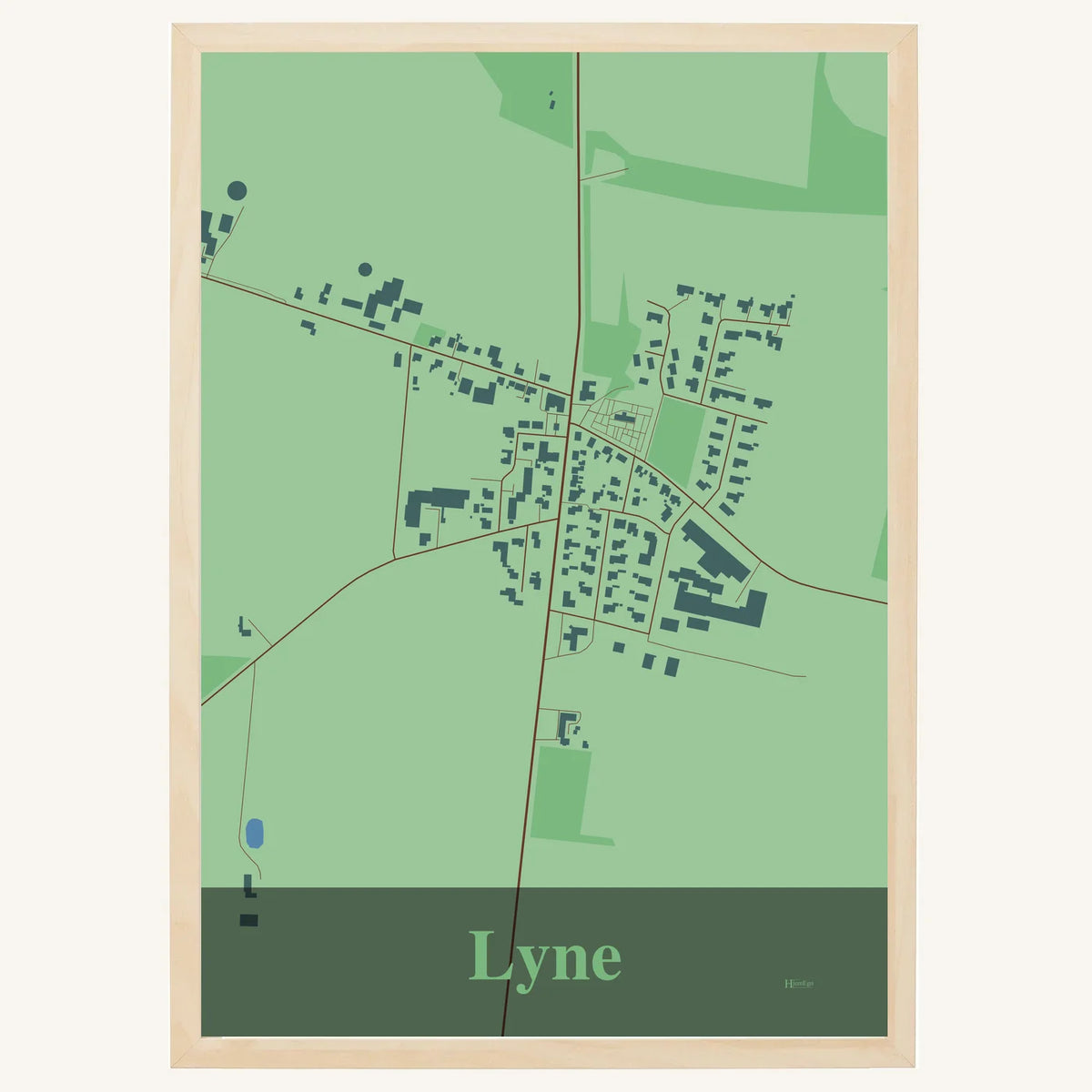 Lyne plakat – Firkantet 2026 – Lys pastel grøn