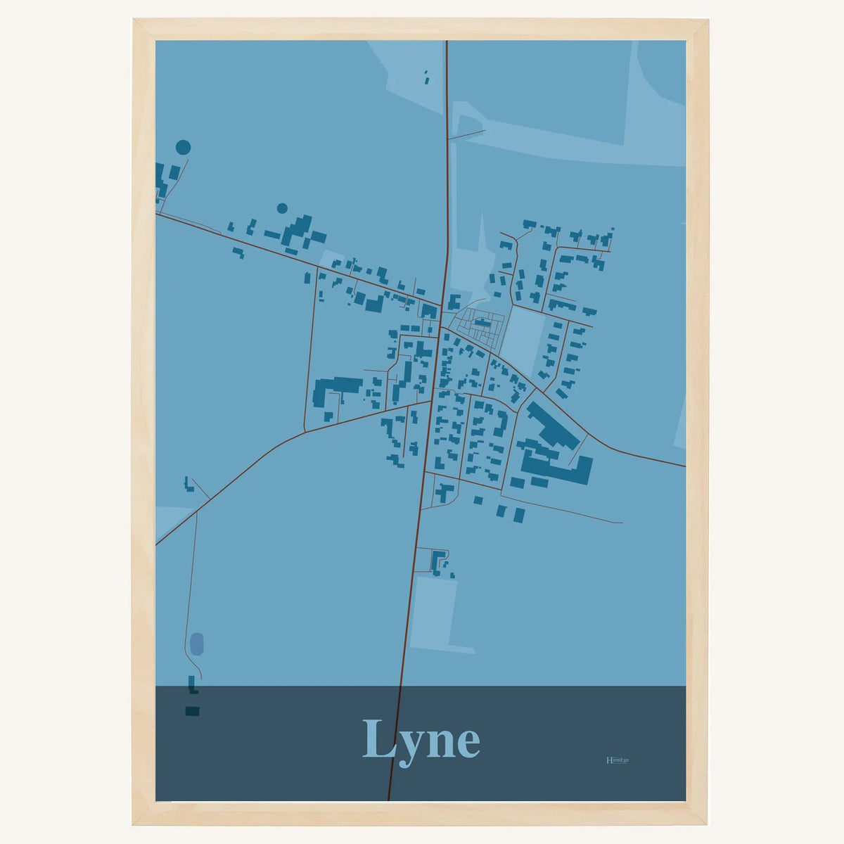 Lyne plakat – Firkantet 2026 – Lys pastel blå