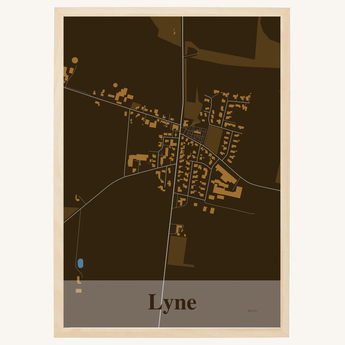 Lyne plakat – Firkantet 2026 – Mørk brun