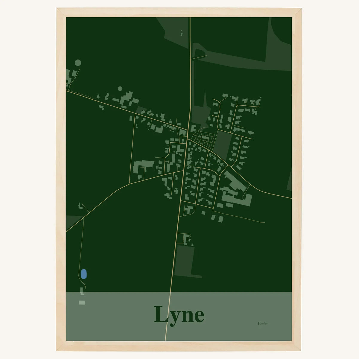 Lyne plakat – Firkantet 2026 – Mørk grøn