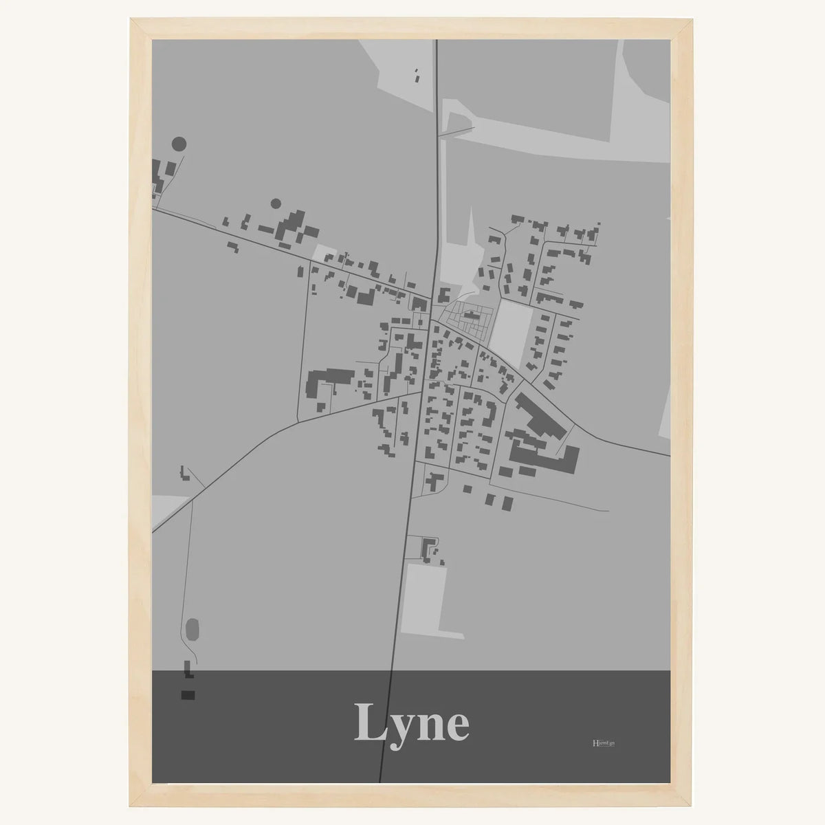 Lyne plakat – Firkantet 2026 – Lys pastel grå