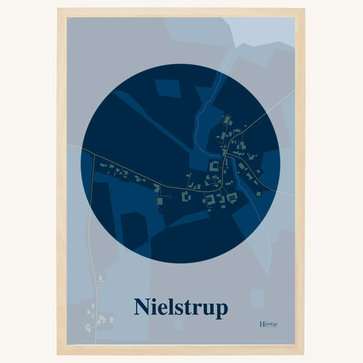 Nielstrup plakat – Centrum 2026 – Mørk blå