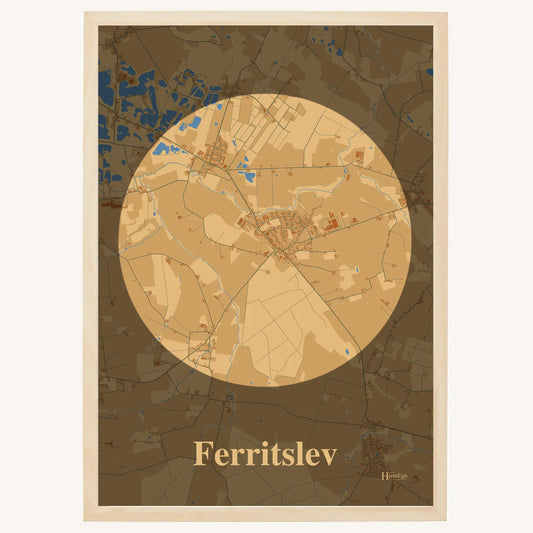 Ferritslev plakat – Centrum 2026 – Lys pastel brun