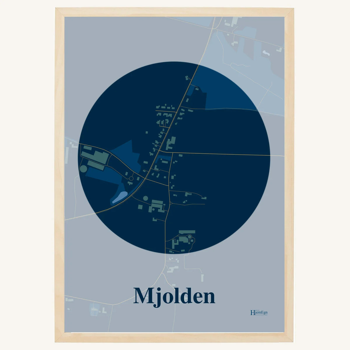 Mjolden plakat – Centrum 2026 – Mørk blå