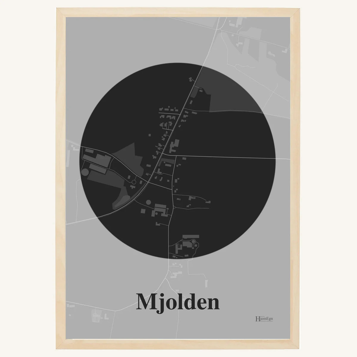 Mjolden plakat – Centrum 2026 – Mørk grå