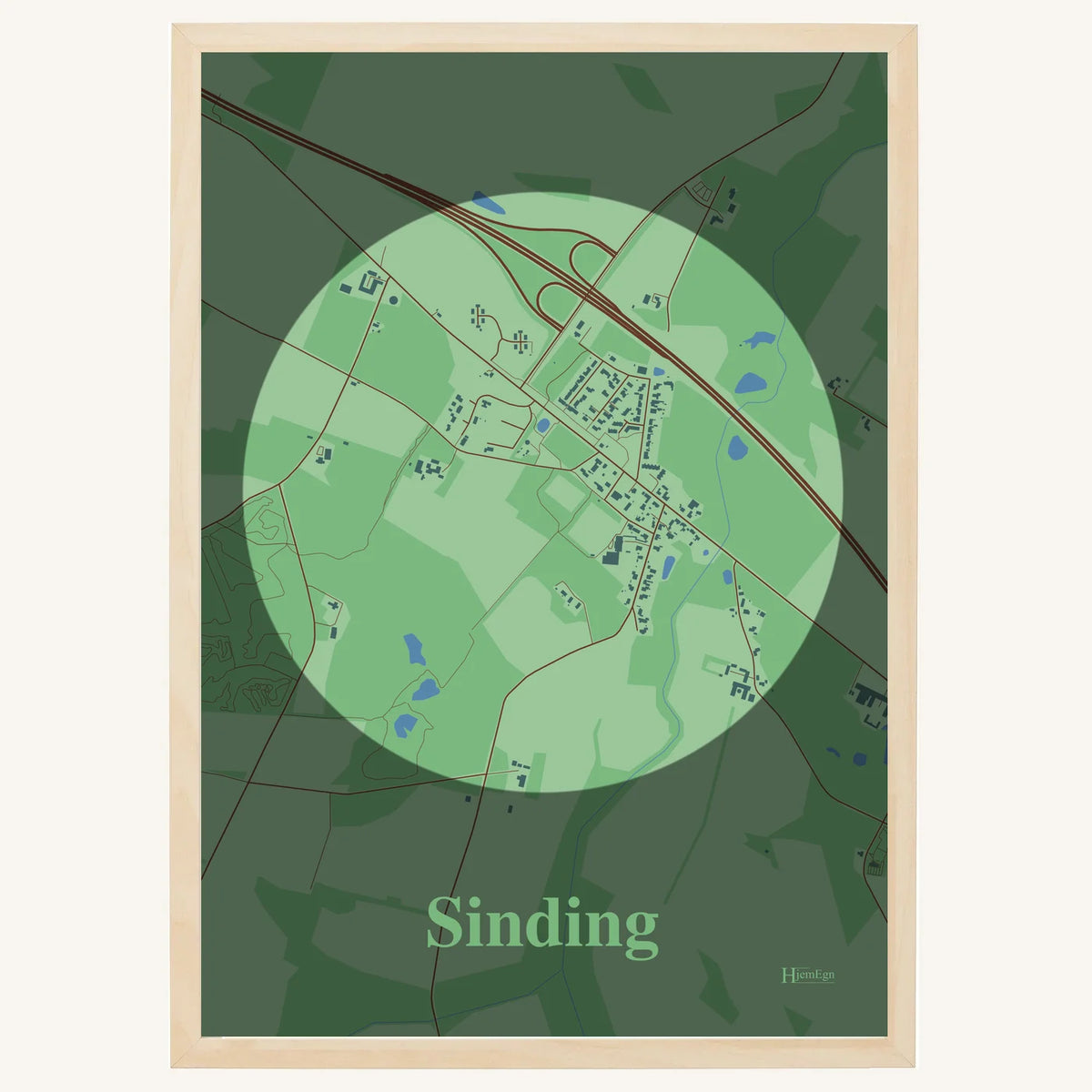 Sinding plakat – Centrum 2026 – Lys pastel grøn