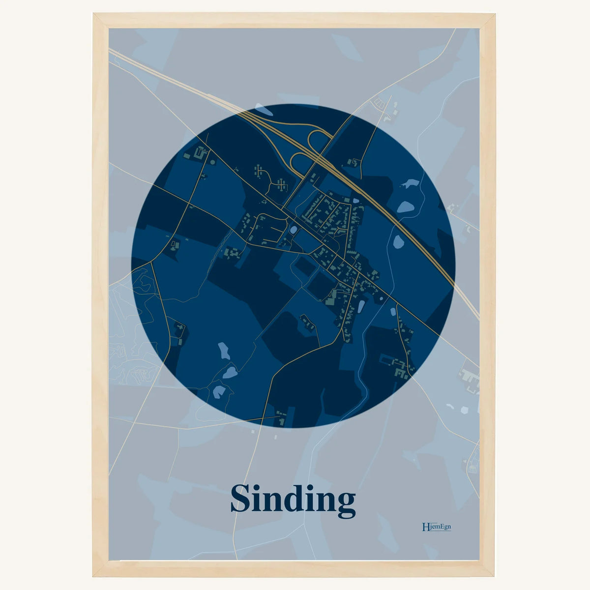Sinding plakat – Centrum 2026 – Mørk blå