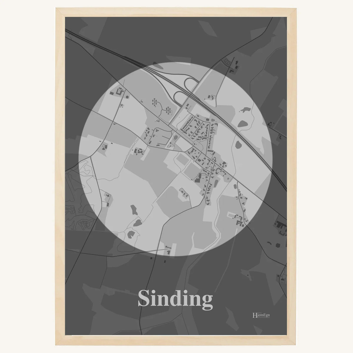 Sinding plakat – Centrum 2026 – Lys pastel grå