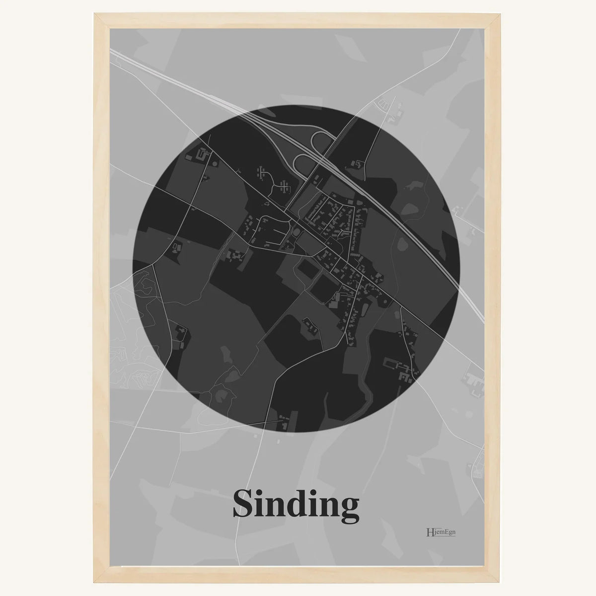 Sinding plakat – Centrum 2026 – Mørk grå