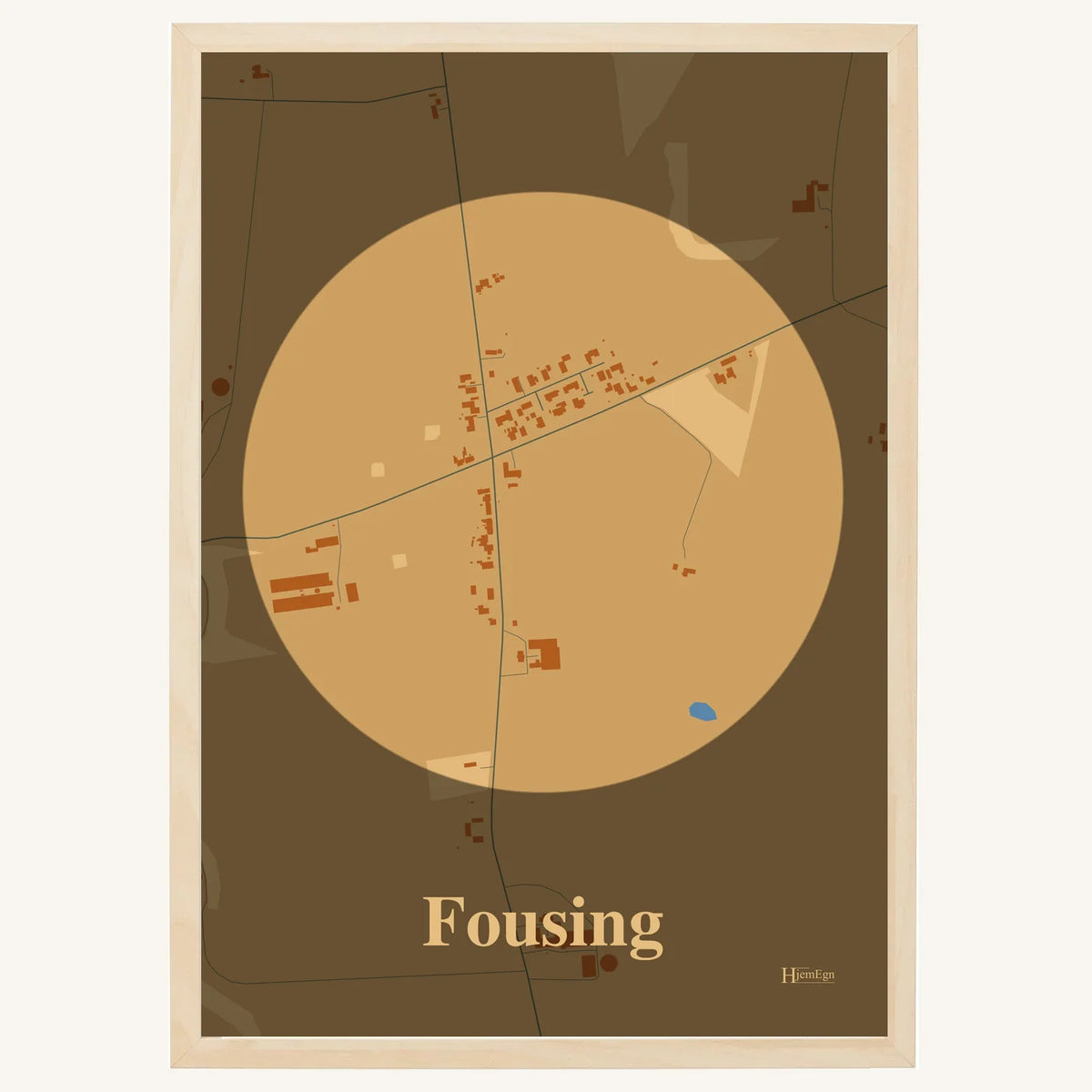 Fousing plakat – Centrum 2026 – Lys pastel brun