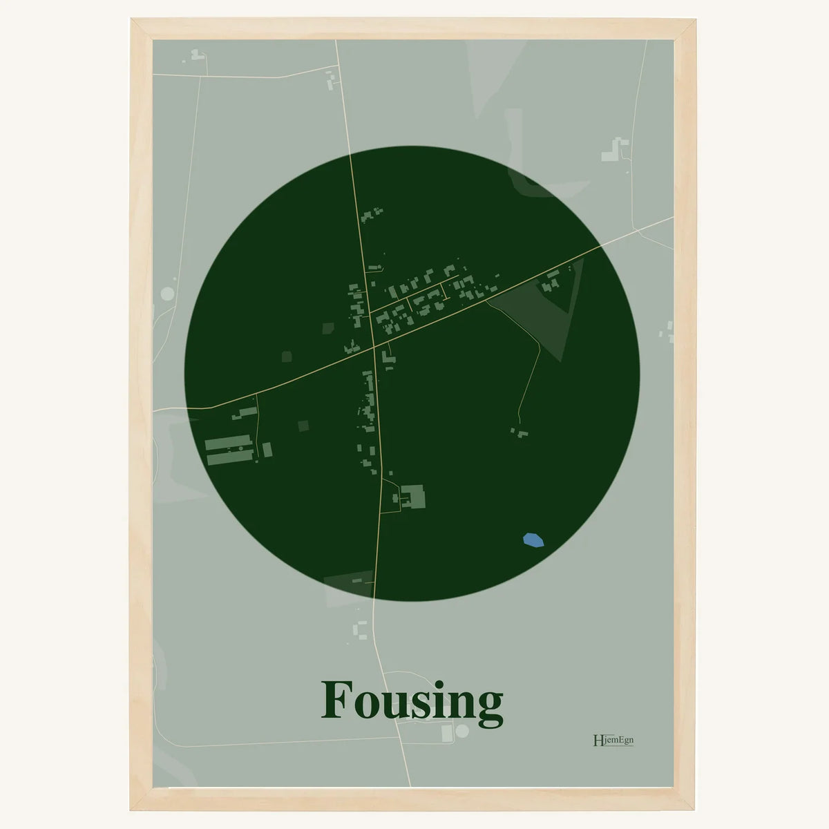 Fousing plakat – Centrum 2026 – Mørk grøn
