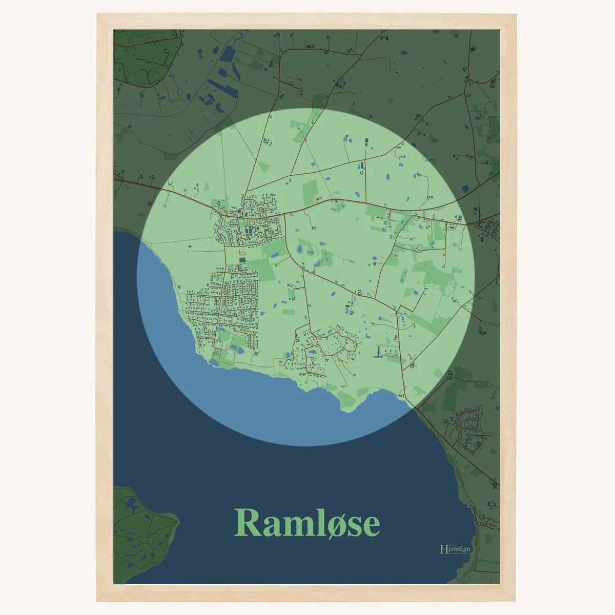 Ramløse plakat – Centrum 2026 – Lys pastel grøn