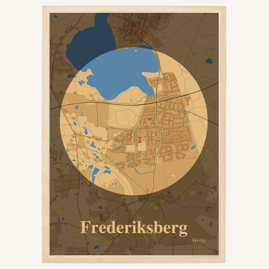 Frederiksberg plakat – Centrum 2026 – Lys pastel brun