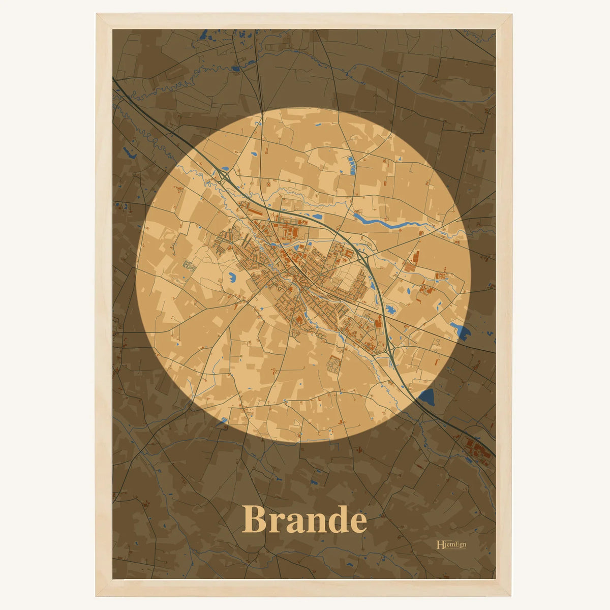 Brande plakat – Centrum 2026 – Lys pastel brun