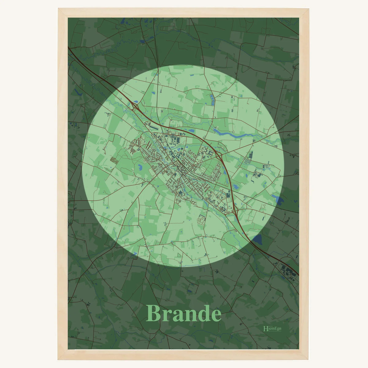 Brande plakat – Centrum 2026 – Lys pastel grøn