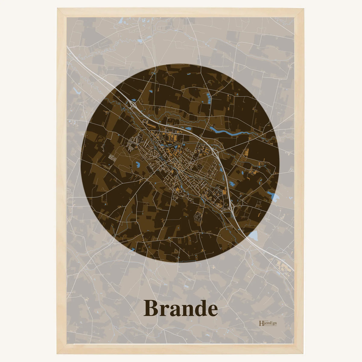 Brande plakat – Centrum 2026 – Mørk brun