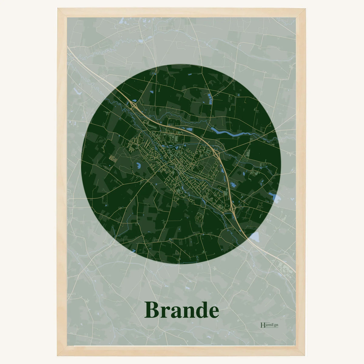 Brande plakat – Centrum 2026 – Mørk grøn