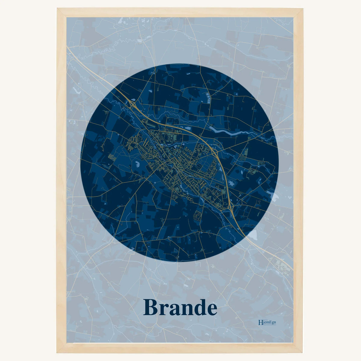 Brande plakat – Centrum 2026 – Mørk blå
