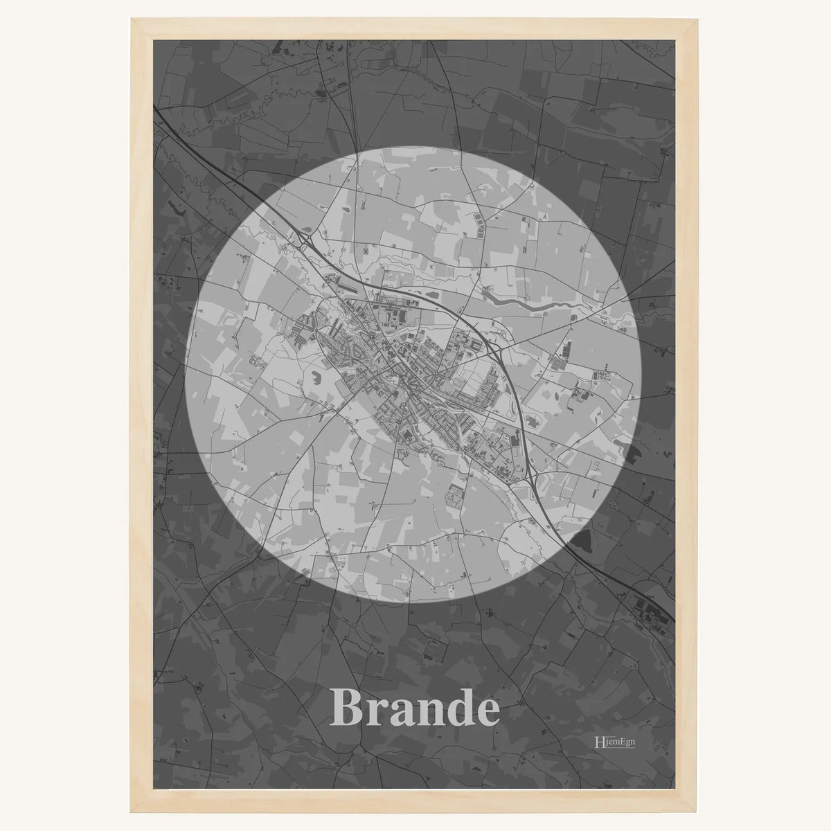 Brande plakat – Centrum 2026 – Lys pastel grå