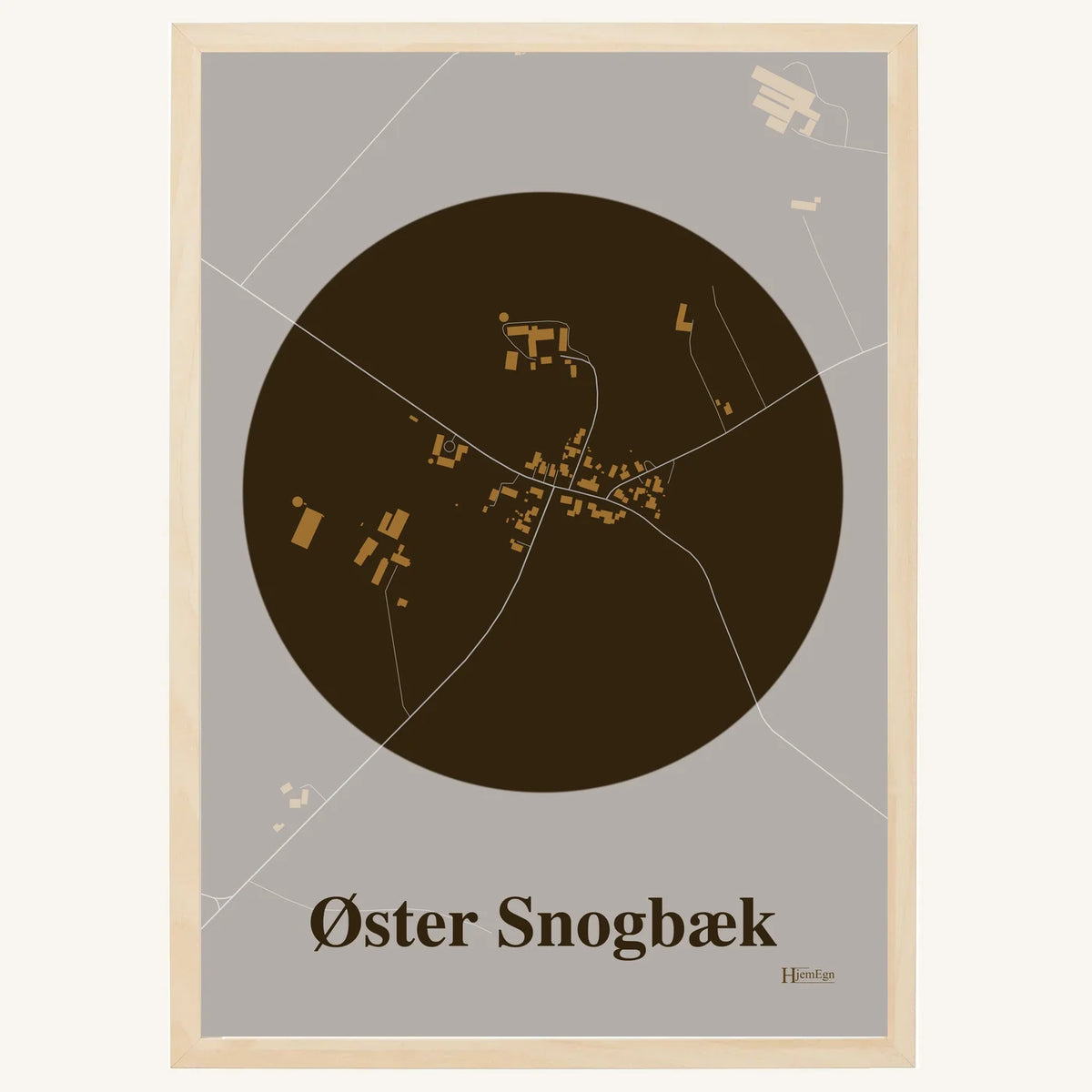 Øster Snogbæk plakat – Centrum 2026 – Mørk brun
