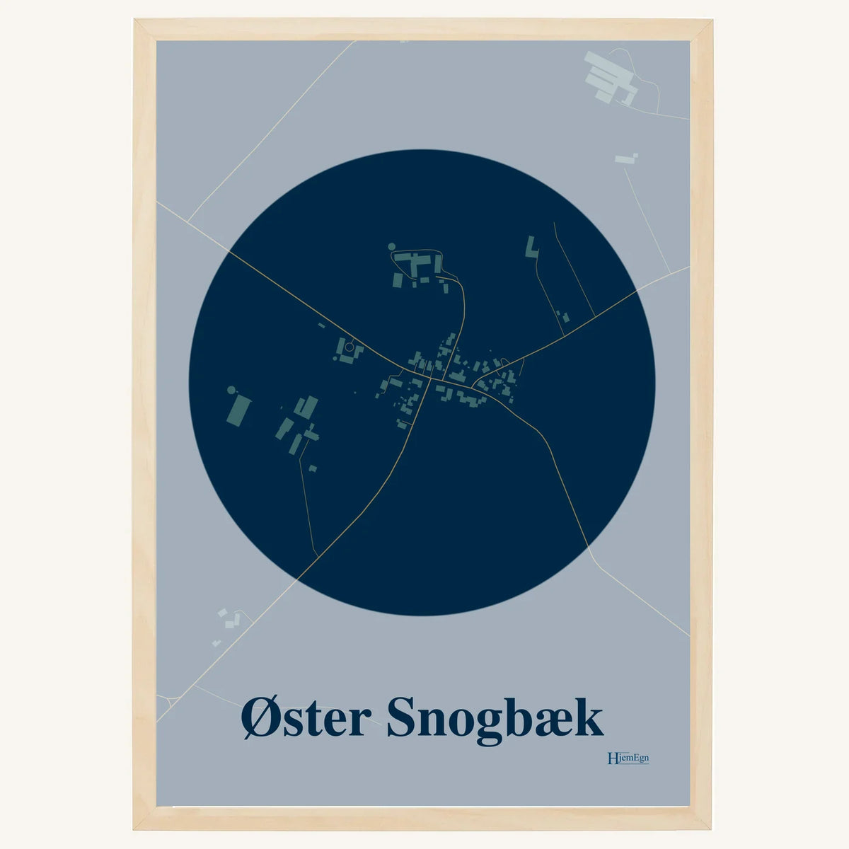 Øster Snogbæk plakat – Centrum 2026 – Mørk blå
