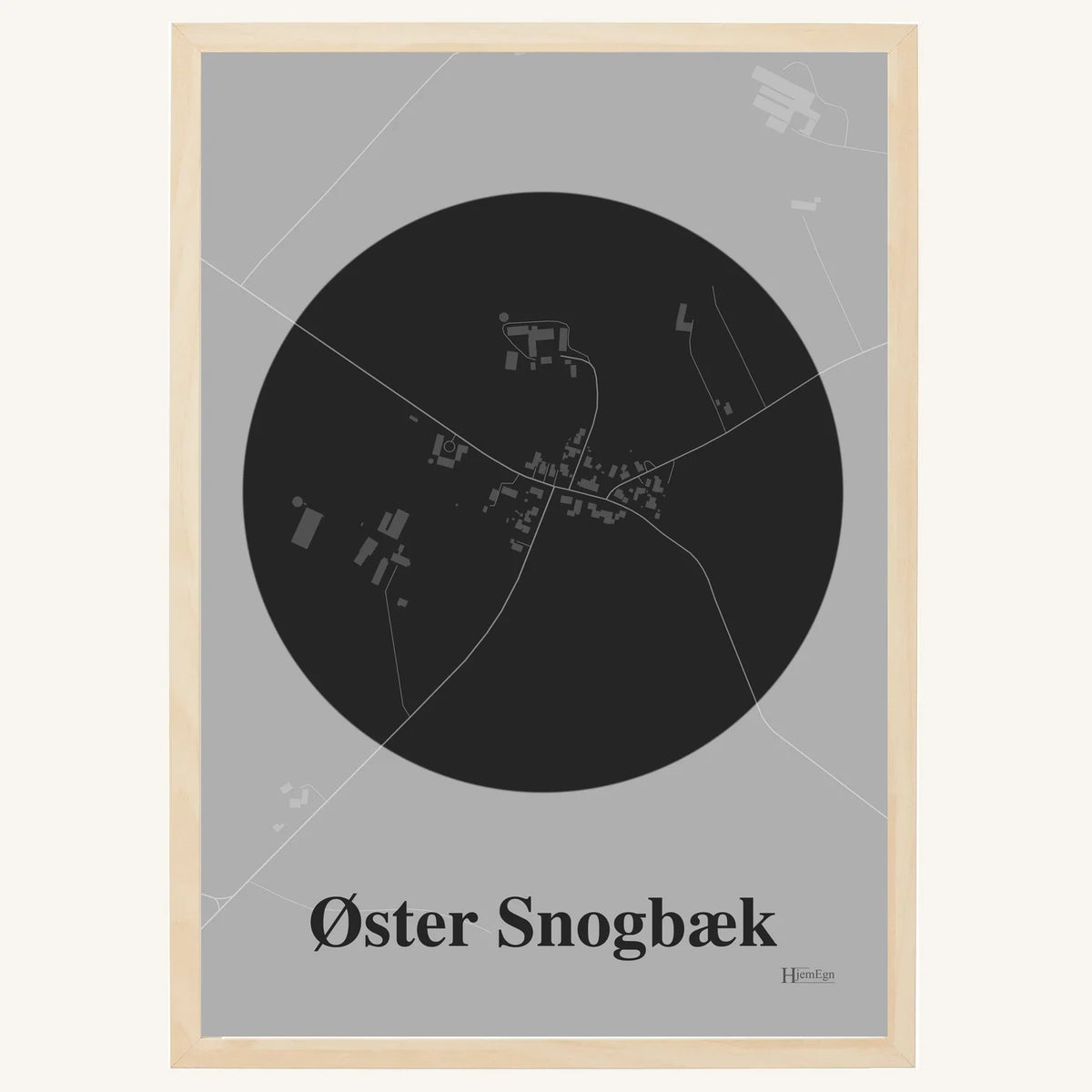 Øster Snogbæk plakat – Centrum 2026 – Mørk grå
