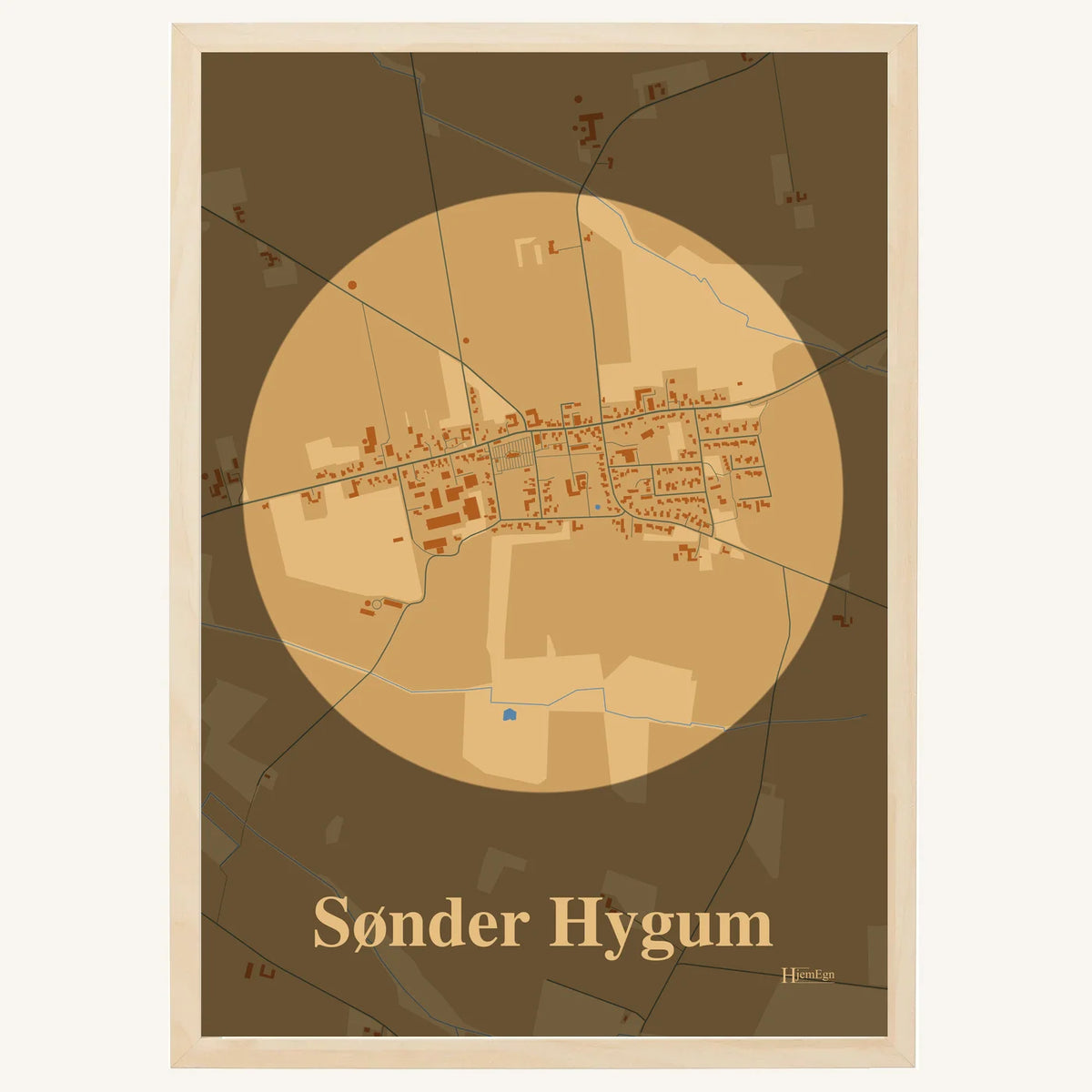 Sønder Hygum plakat – Centrum 2026 – Lys pastel brun