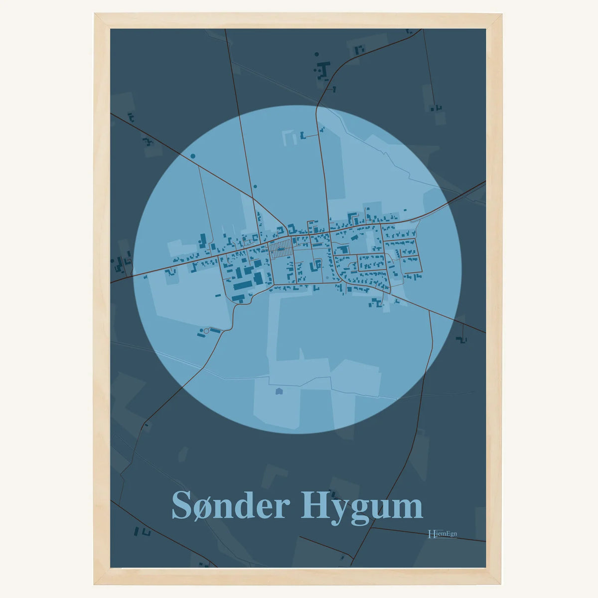 Sønder Hygum plakat – Centrum 2026 – Lys pastel blå