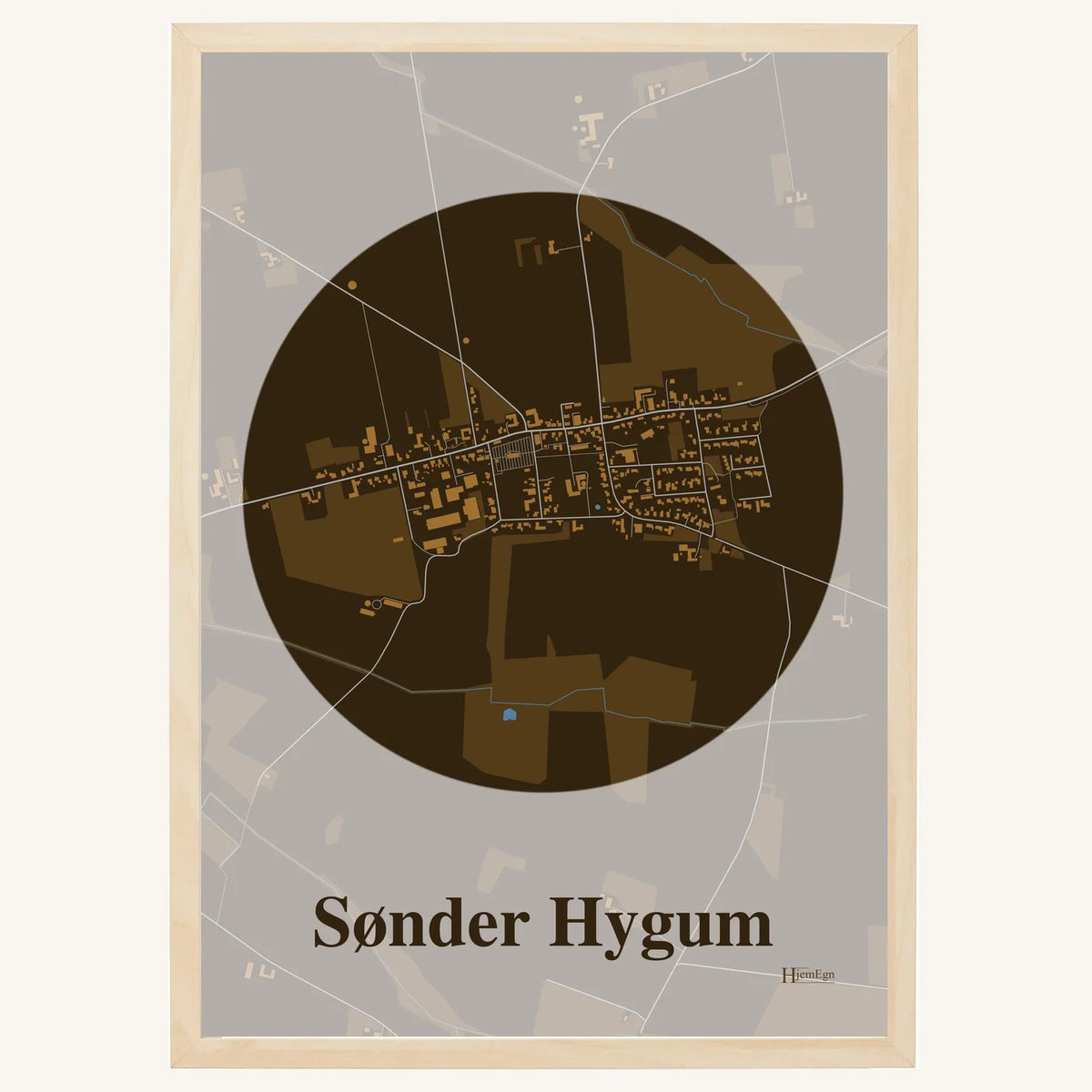 Sønder Hygum plakat – Centrum 2026 – Mørk brun