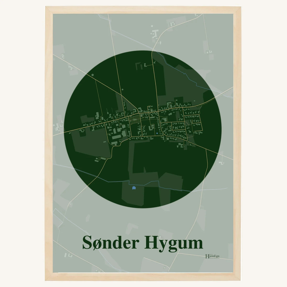 Sønder Hygum plakat – Centrum 2026 – Mørk grøn