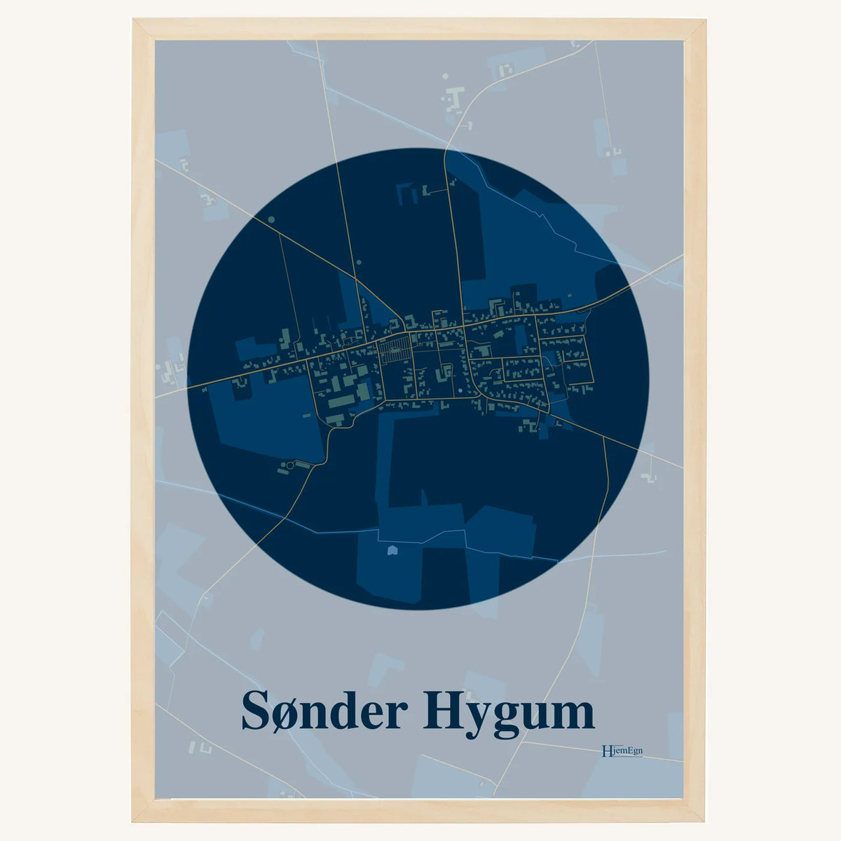 Sønder Hygum plakat – Centrum 2026 – Mørk blå