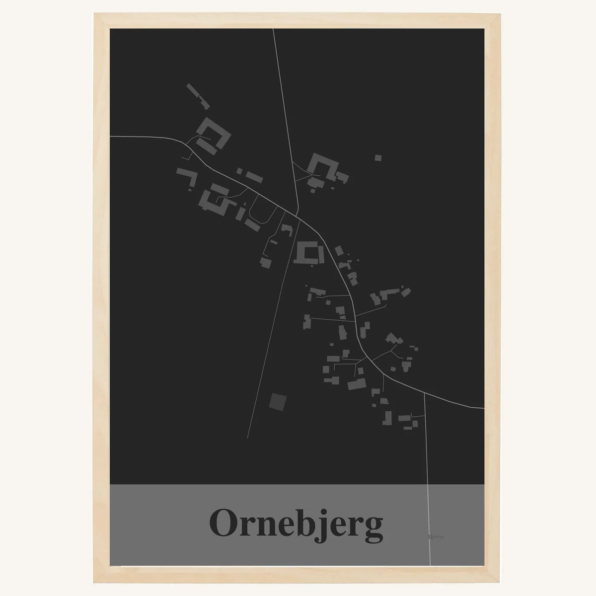 Ornebjerg plakat – Firkantet 2026 – Mørk grå