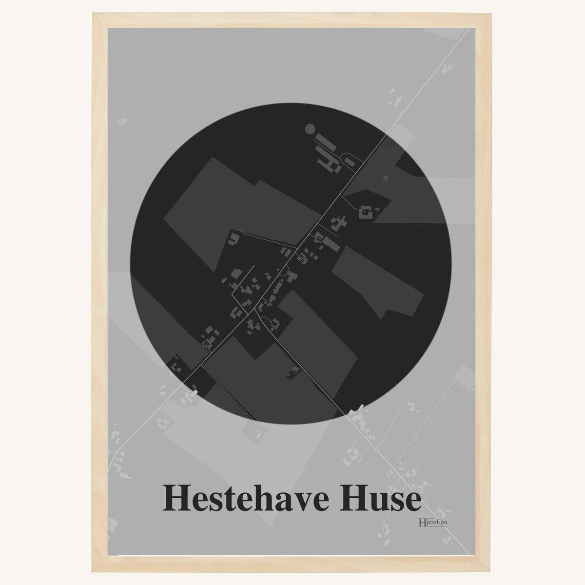 Hestehave Huse plakat – Centrum 2026 – Mørk grå