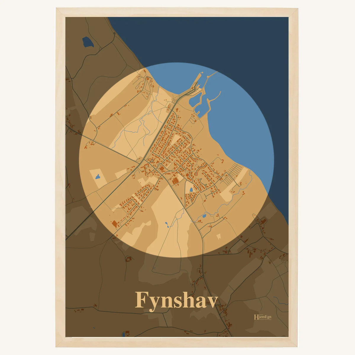 Fynshav plakat – Centrum 2026 – Lys pastel brun
