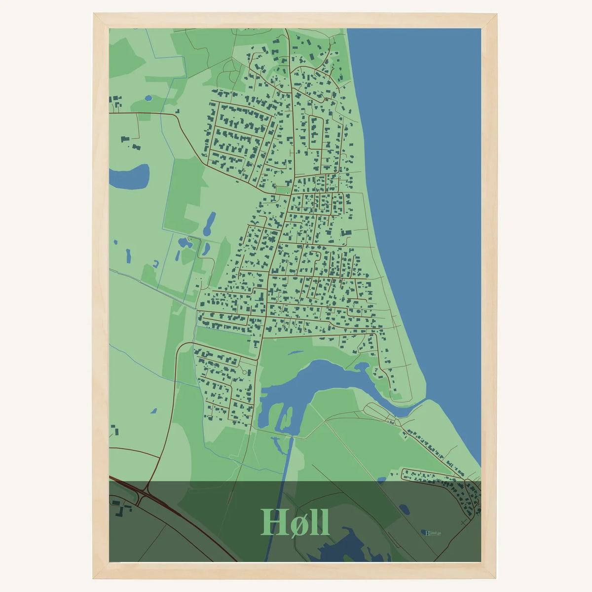 Høll plakat – Firkantet 2026 – Lys pastel grøn