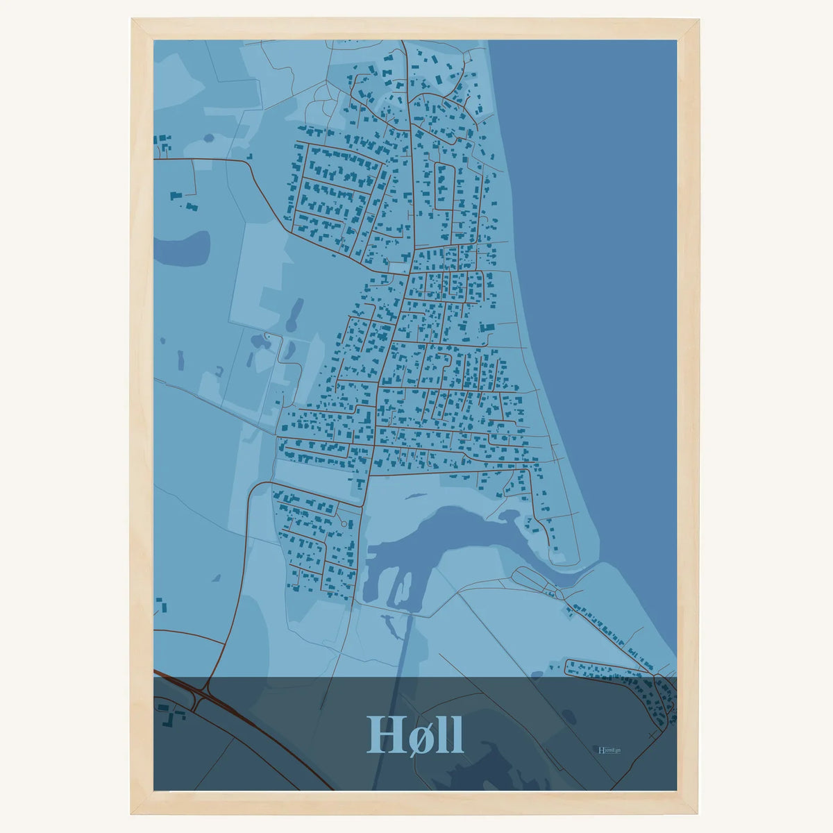 Høll plakat – Firkantet 2026 – Lys pastel blå