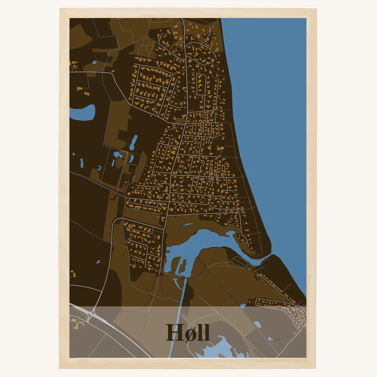 Høll plakat – Firkantet 2026 – Mørk brun