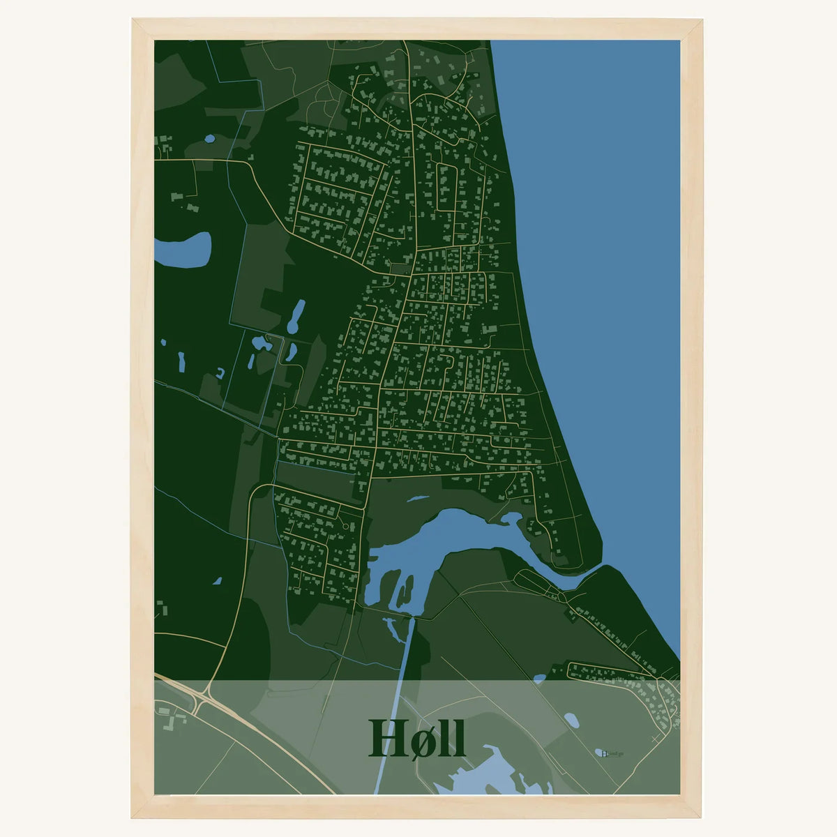 Høll plakat – Firkantet 2026 – Mørk grøn