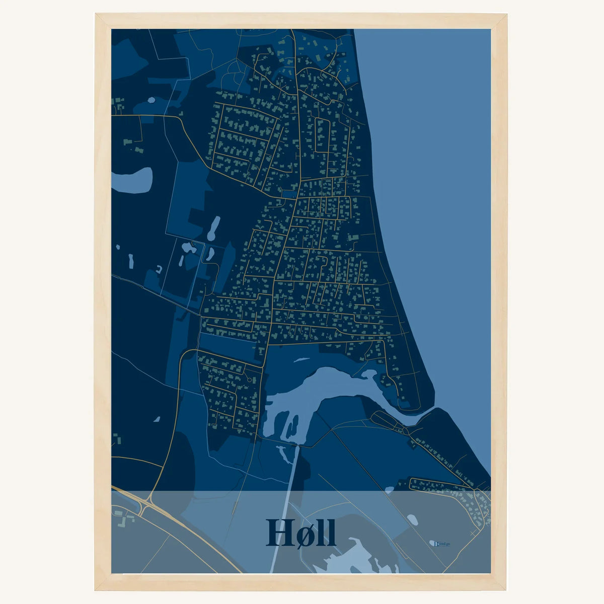 Høll plakat – Firkantet 2026 – Mørk blå