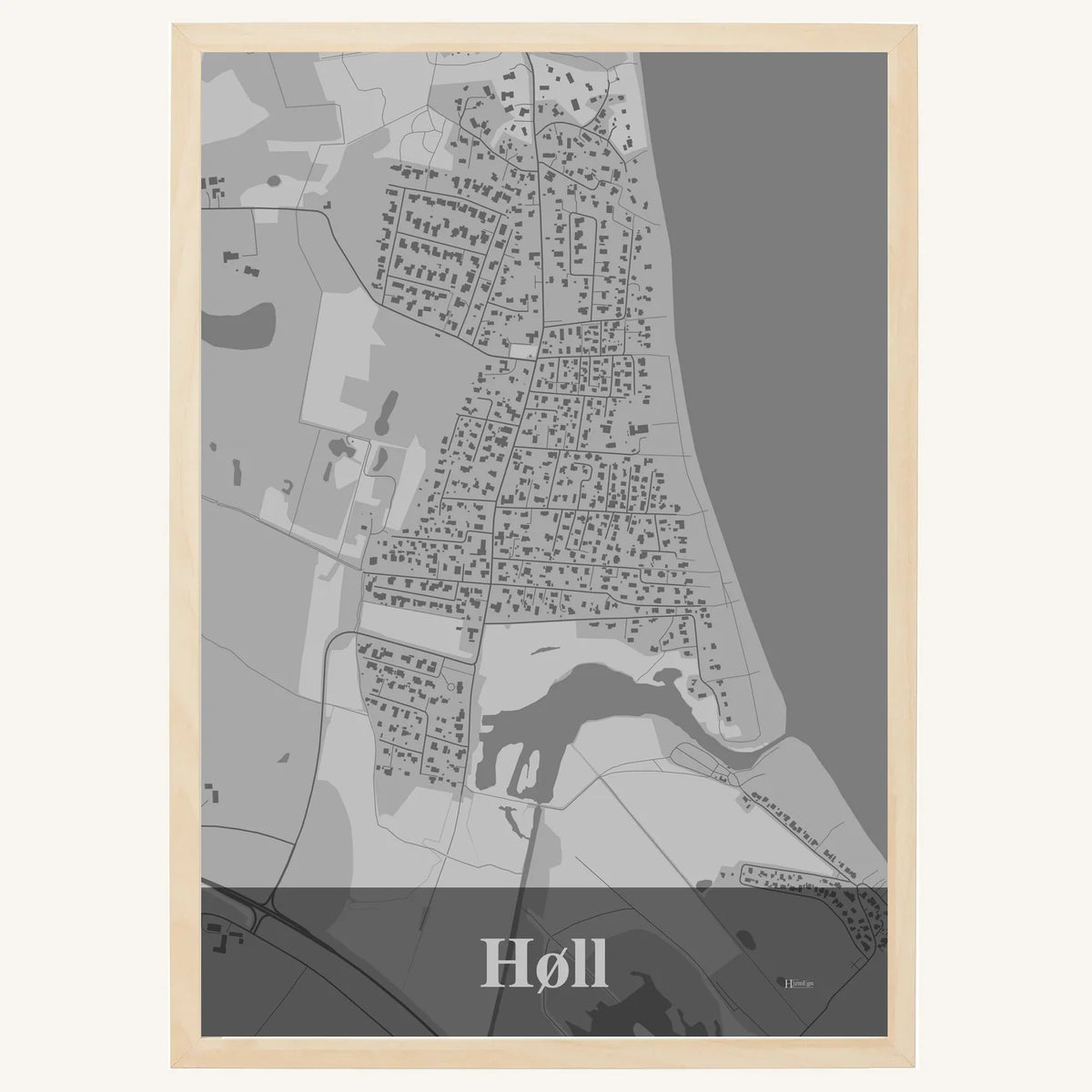 Høll plakat – Firkantet 2026 – Lys pastel grå