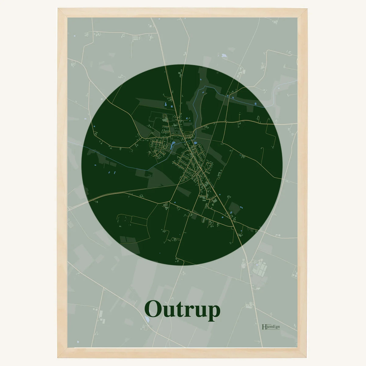 Outrup plakat – Centrum 2026 – Mørk grøn