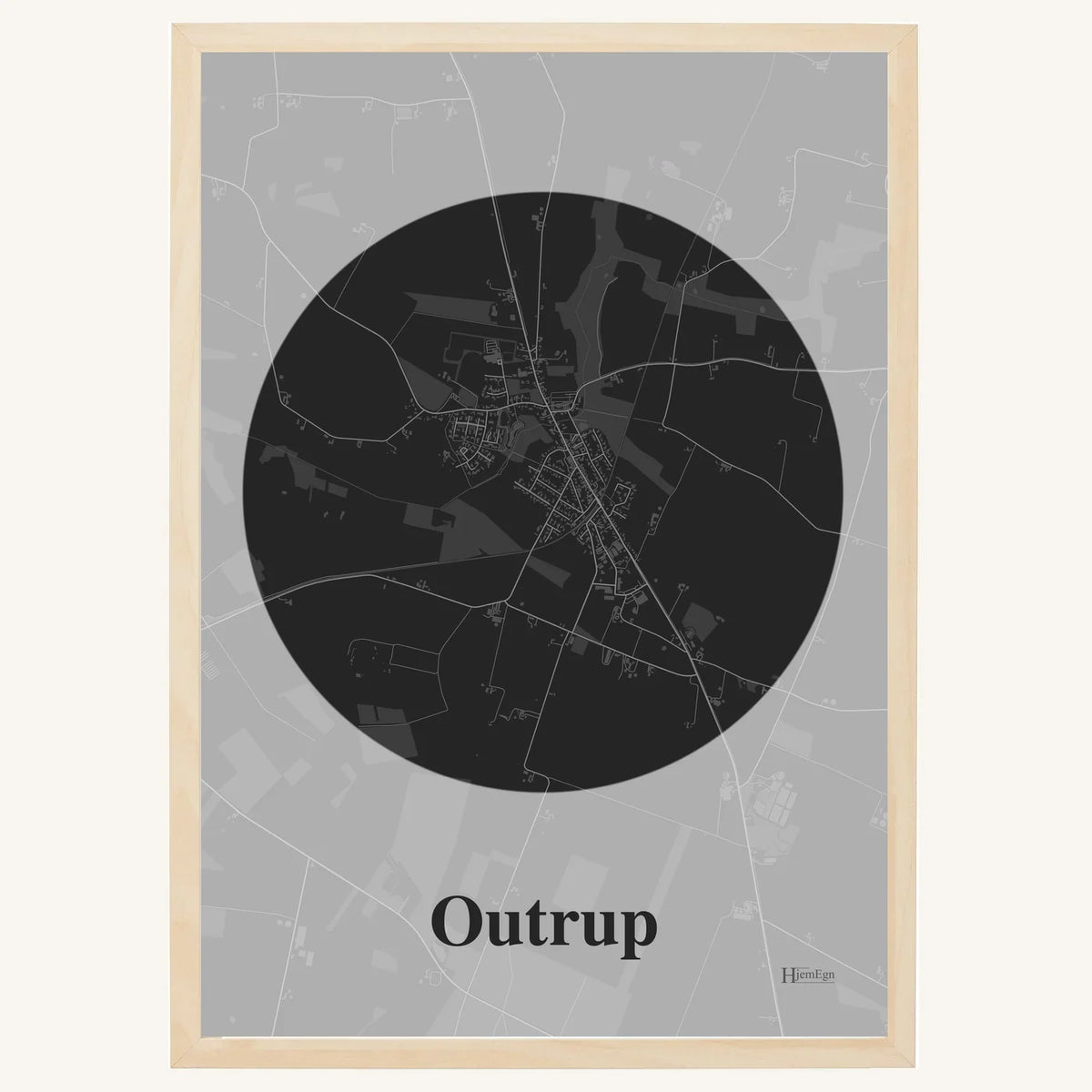Outrup plakat – Centrum 2026 – Mørk grå