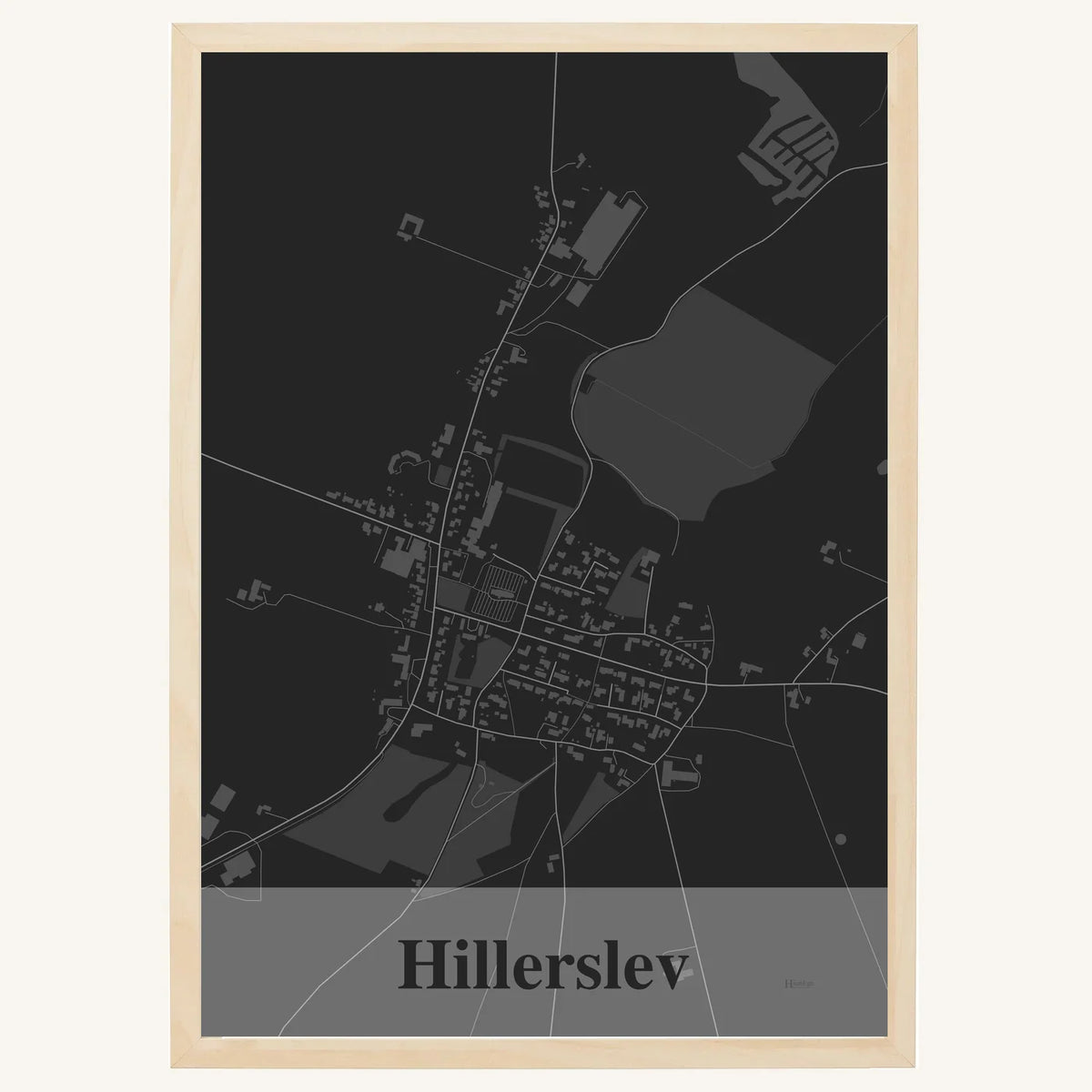 Hillerslev plakat – Firkantet 2026 – Mørk grå