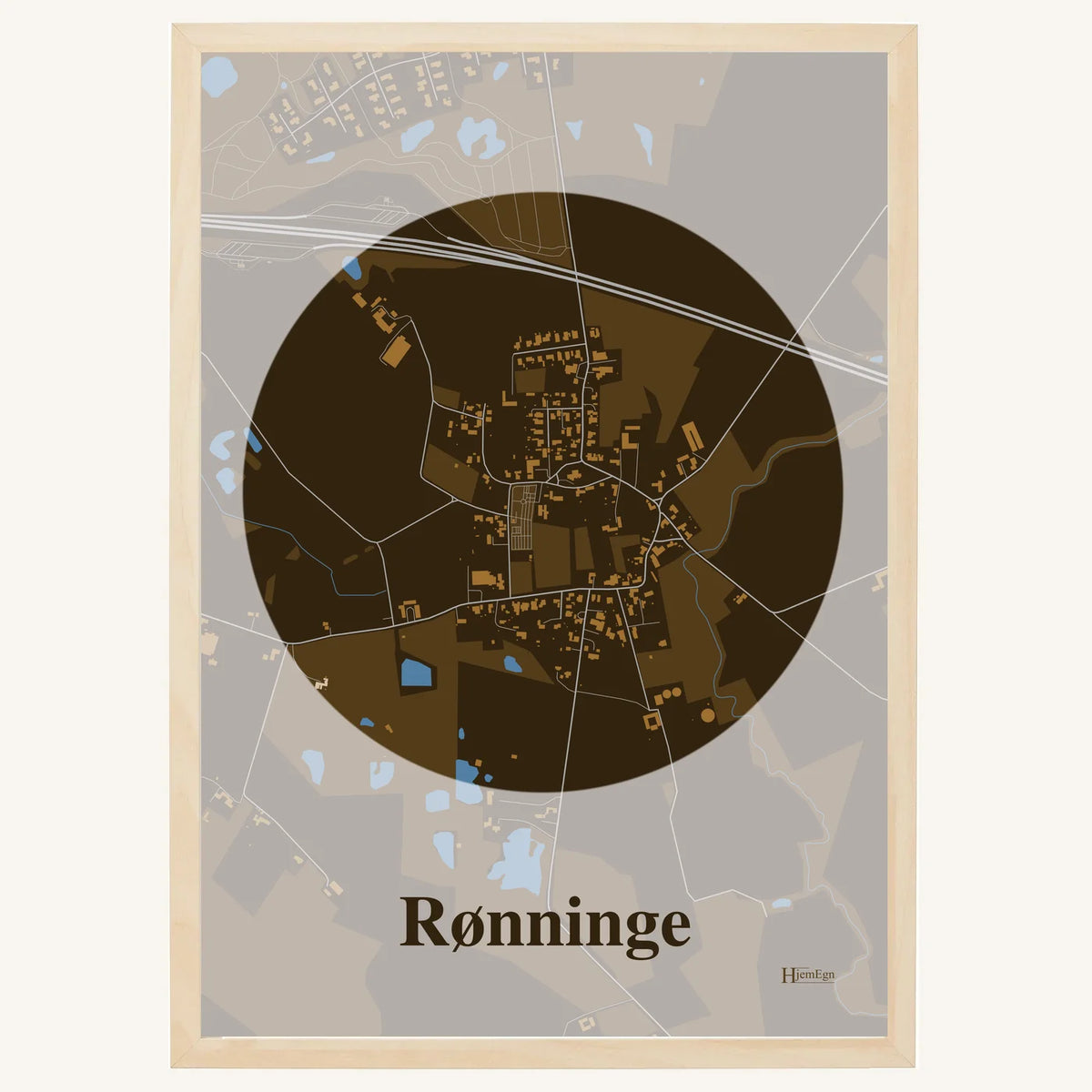 Rønninge plakat – Centrum 2026 – Mørk brun