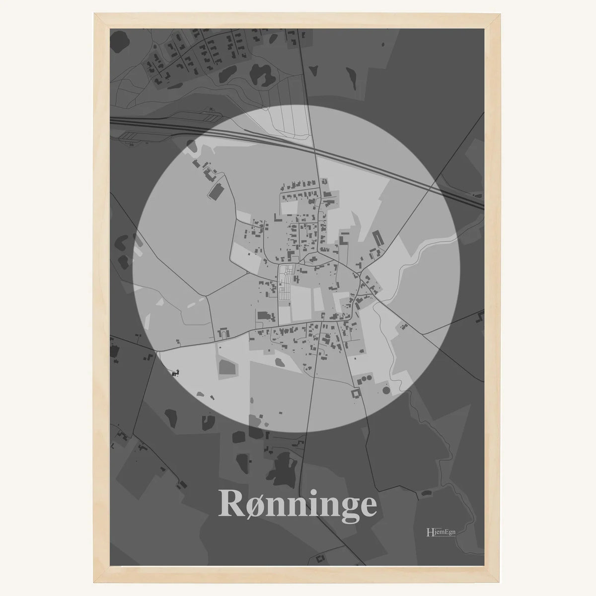 Rønninge plakat – Centrum 2026 – Lys pastel grå